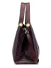 ORE10 Leder-Henkeltasche "Lusan" in Bordeaux - (B)29 x (H)25 x (T)13 cm