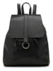 ORE10 Skórzany plecak "Bosar" w kolorze czarnym - 33 x 36 x 11 cm