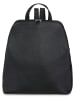 ORE10 Leder-Rucksack "Olow" in Schwarz - (B)30 x (H)33 x (T)16 cm