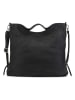 ORE10 Leder-Henkeltasche "Molin" in Schwarz - (B)39 x (H)33 x (T)13 cm