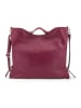 ORE10 Leder-Henkeltasche "Molin" in Lila - (B)39 x (H)33 x (T)13 cm