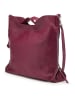 ORE10 Leren handtas "Molin" paars - (B)39 x (H)33 x (D)13 cm