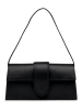 ORE10 Skórzana torebka "Momes" w kolorze czarnym - 22 x 15 x 7 cm