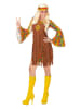 Carnival Party 3-delig kostuum "Hippie" lichtbruin/meerkleurig