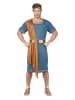 Carnival Party 3-delig kostuum "Romeinse Keizer" blauw/lichtbruin
