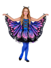 Carnival Party 3tlg. Kostüm "Schmetterling" in Lila/ Blau