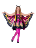 Carnival Party 3-delig kostuum "Vlinder" roze/meerkleurig