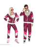 Carnival Party 2-delig kostuum "80's Pink Tiger" roze