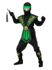 Carnival Party 5-delig kostuum "Combat Ninja" zwart/groen