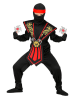 Carnival Party 10-częściowy kostium "Kombat Ninja" w kolorze czerwono-czarnym