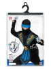 Carnival Party 10-delig kostuum "Kombat Ninja" blauw/zwart