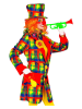 Carnival Party Kostümoberteil "Clown" in Bunt