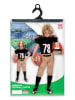 Carnival Party 2-częściowy kostium "American Football Player" w kolorze beżowo-czarnym