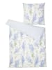 avance Perkal beddengoedset wit/blauw