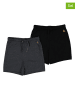 GAP 2-delige set: shorts donkergrijs/zwart
