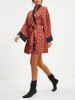 Milan Kiss Kimono in Dunkelblau/ Rot
