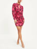 Milan Kiss Kleid in Pink/ Bunt