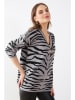 Milan Kiss Sweter w kolorze szaro-czarnym