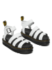 Dr. Martens Leren sandalen wit/zwart