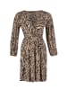 trendyol Kleid in Beige/ Schwarz