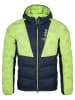 Kilpi Doorgestikte jas "Tevery" groen/donkerblauw