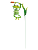 näve Solarna lampa ogrodowa LED "Frosch" w kolorze zielonym - wys. 66 x Ø 15 cm
