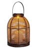 näve Ledsolarlamp "Corbiniaans" bruin/beige - (H)29 x Ø 21 cm