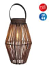 näve Dekoracyjna lampa solarna "Korbinian" w kolorze brązowym