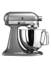 KitchenAid Küchenmaschine "Artisan" mit 2 Rührschüsseln in Silber - 4,8 l