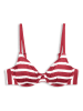 ESPRIT Bikini-Oberteil in Rot/ Weiß