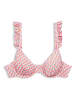 ESPRIT Bikinitop roze/wit