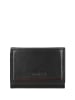 Wojas Skórzany portfel w kolorze czarno-czerwonym - (S)10 x (W)7,5 x (G)2,5 cm