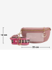 Lia Biassoni Leder-Umhängetasche "Irpino" in Rosa - (B)23 x (H)12 x (T)2 cm