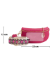 Lia Biassoni Leren schoudertas "Irpino" roze - (B)23 x (H)12 x (D)2 cm