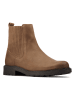 Clarks Leder-Chelsea-Boots "Orinoco2 Mid" in Braun