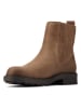 Clarks Leder-Chelsea-Boots "Orinoco2 Mid" in Braun