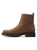 Clarks Leder-Chelsea-Boots "Orinoco2 Mid" in Braun