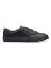 Clarks Leder-Sneakers "Roxby Lace" in Schwarz