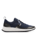 Clarks Leder-Sneakers "DashLite Jazz" in Dunkelblau/ Schwarz