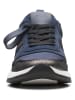 Clarks Skórzane sneakersy "DashLite Jazz" w kolorze czarno-granatowym
