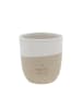 Eulenschnitt Becher in Weiß/ Beige - 350 ml