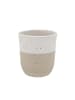 Eulenschnitt Becher in Weiß/ Beige - 320 ml