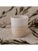 Eulenschnitt Becher in Weiß/ Beige - 320 ml
