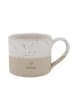 Eulenschnitt Becher in Weiß/ Beige - 250 ml