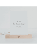 Eulenschnitt 2er-Set: Kartenständer in Natur - (B)15 x (T)1,5 cm