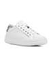 Geox Leder-Sneakers "Pontoise" in Silber/ Weiß
