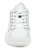 Geox Leder-Sneakers "Pontoise" in Silber/ Weiß
