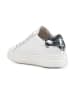 Geox Leder-Sneakers "Pontoise" in Silber/ Weiß