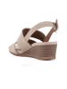 Geox Leren sleehaksandalen "Marykarmen" beige