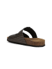 Geox Leren slippers "Brionia" bruin